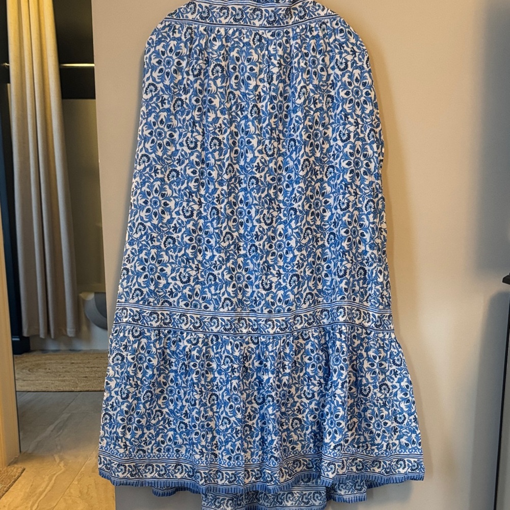 Vineyard Vines Blue and White Midi Dress